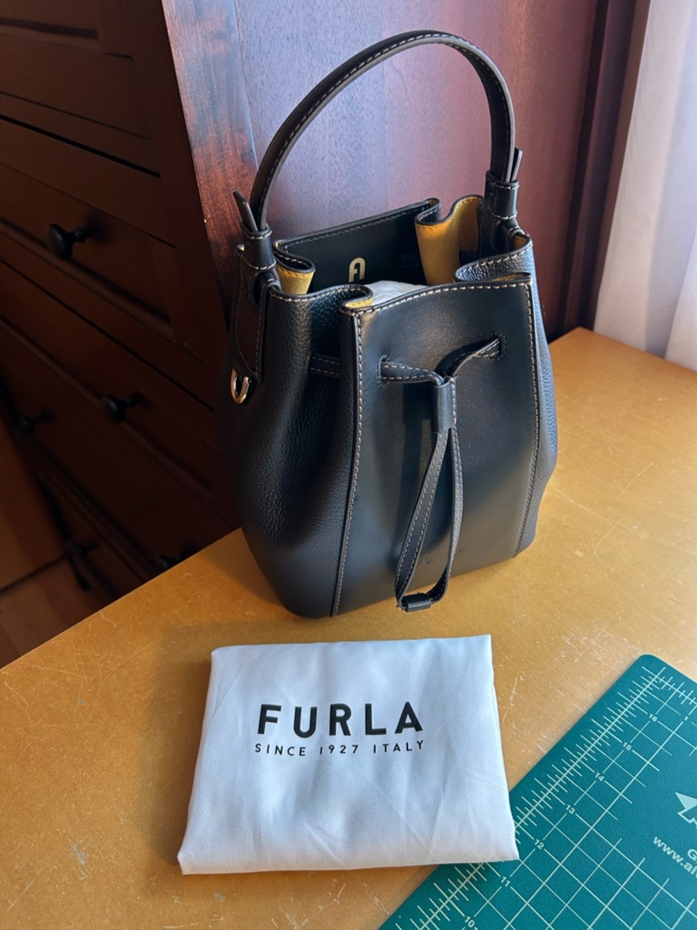 Furla Miastella Leather Bucket Bag - Picture 9 of 13